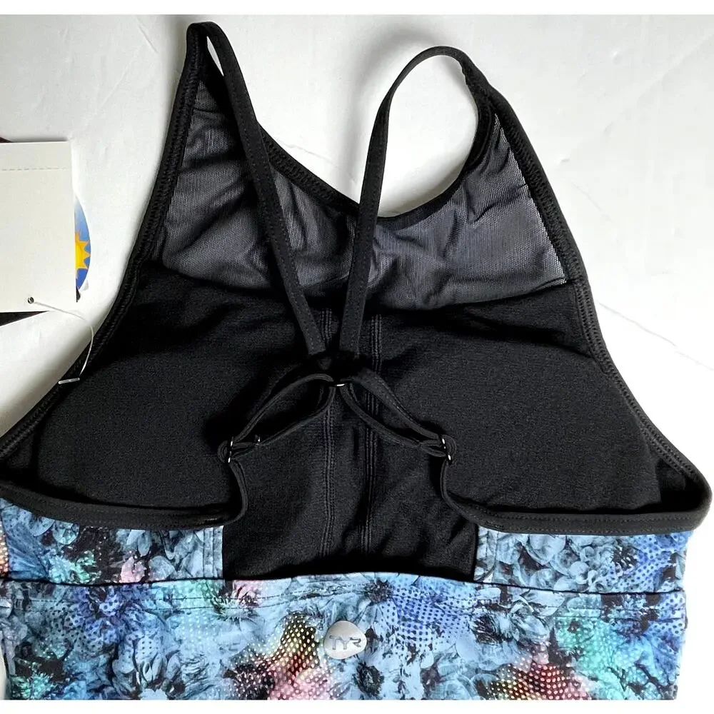 TYR Light Support BOTANIC TESSA Tank Swim Top Patriot Blue Size XS 0/2 - $50